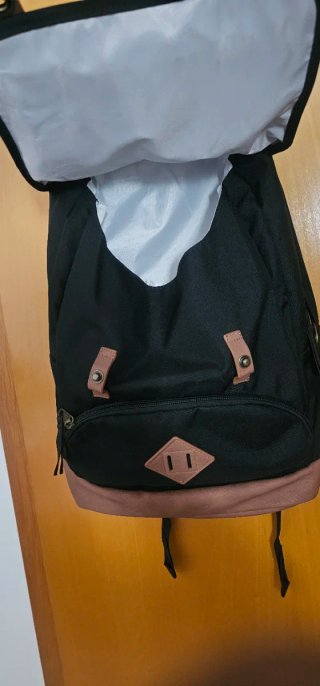 Mochila Jansport Negra y Marrón