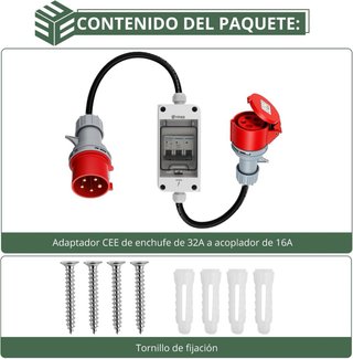 NUEVO! Adaptador CEE 32A a 16A