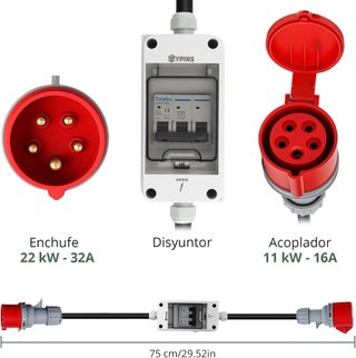 NUEVO! Adaptador CEE 32A a 16A