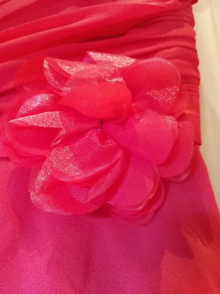 Vestido de fiesta rosa/rojo
