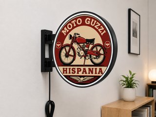 Cartel Luminoso Moto Guzzi Hispania
