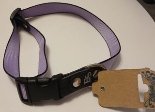 Collare cane L nero/viola