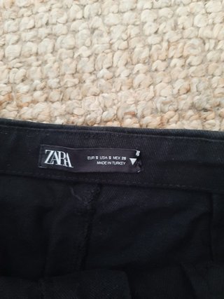 Falda Zara Negra Talla S