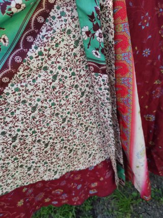 Falda pareo reversible multicolor