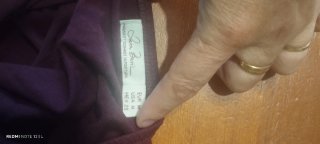 Top Zara Morado Bordado