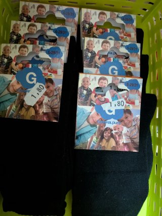Pack 6 pares calcetines negros