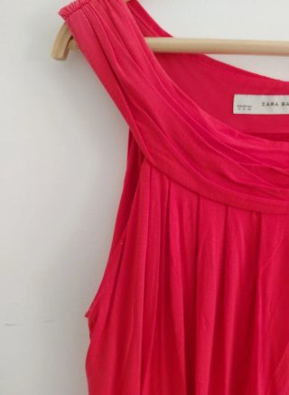Zara Basic vestido corto rojo Talla M