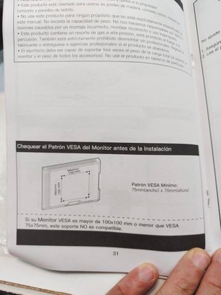 Soporte doble de pared para monitor de ordenador
