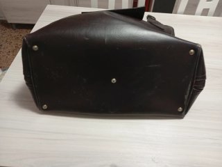Bolso de piel Makuto marrón