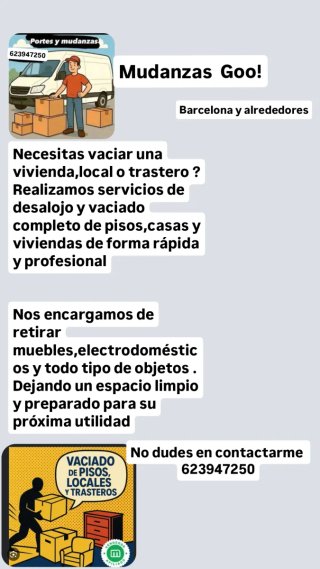 Mudanzas y desalojo !Goo!