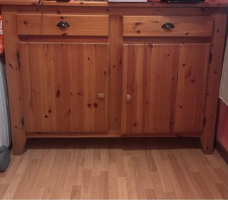 Cómoda de madera maciza