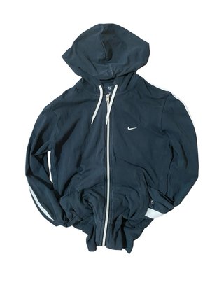 Nike chaqueta azul marino con capucha y cremallera