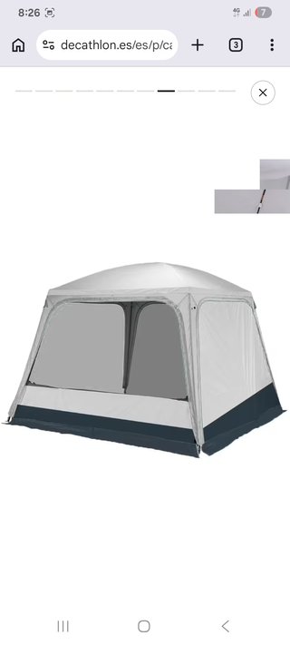 Carpa plegable blanca