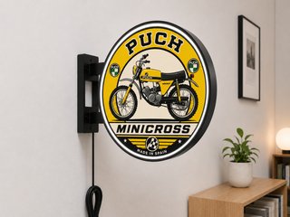 Cartel Luminoso LED PUCH Minicross 23cm