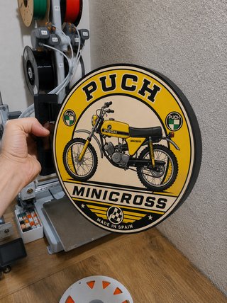 Cartel Luminoso LED PUCH Minicross 23cm