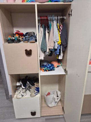 Armario cambiador bebé y almacenaje