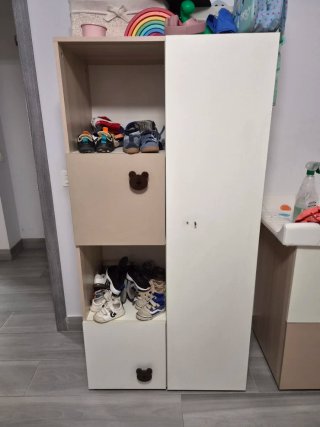 Armario cambiador bebé y almacenaje