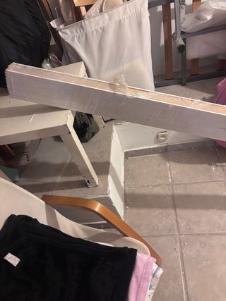Rodapié blanco 2,44 largo 7 ancho