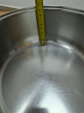 Olla de acero inoxidable con tapa de cristal