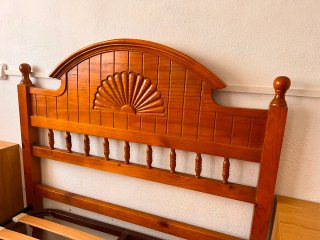 Cama 110cm estilo provenzal madera