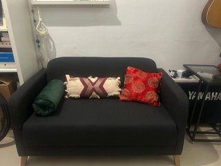Sofá Ikea  Saltmyran 137cm Azul Marino-gris