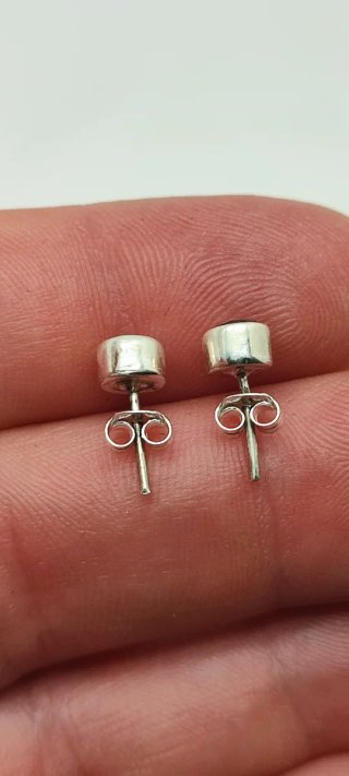 Pendientes de Plata y Topacio Azul.
