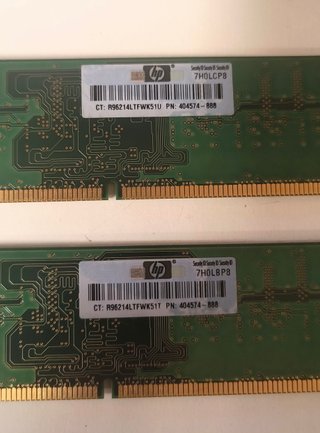 2x Moduli RAM DDR2 1GB PC2-6400 800MHz
