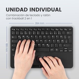 Mini teclado USB con trackball y Ñ NUEVO