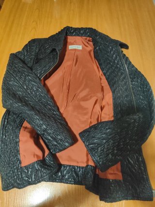 Chaqueta acolchada señora negra