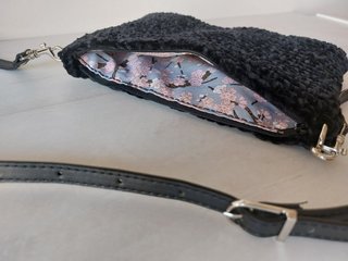 Bolso fiesta crochet negro nuevo