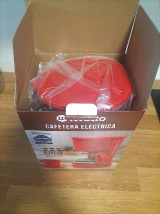 Cafetera Eléctrica iWotto Roja 6 Tazas