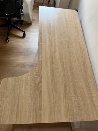 Escritorio de esquina madera y metal