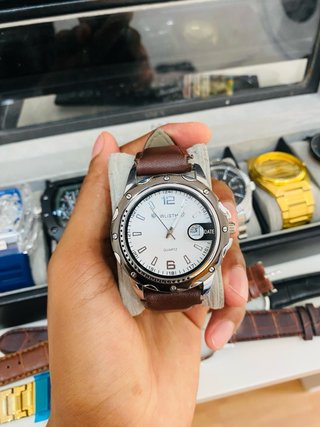 Reloj WLISTH Cuarzo Marrón/Plateado