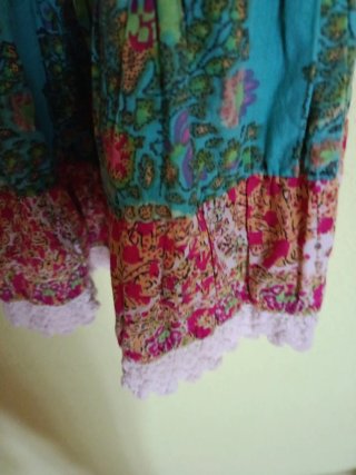 Vestido estampado bohemio talla única