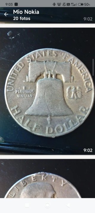 Medio dólar de Plata 1950-P