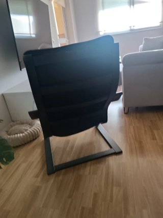 Sillón individual negro para salón