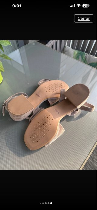 Sandalias Geox Ante Beige Talla 38,5.