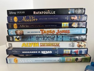 Lote Películas Disney Blu-ray y DVD