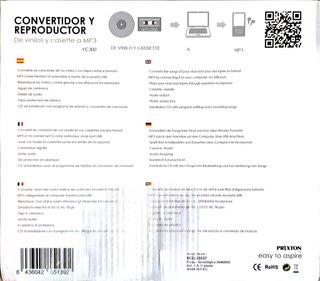 Tocadiscos y convertidor Prixton VC300
