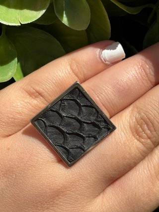 Anillo Plata Negro Alma Marina
