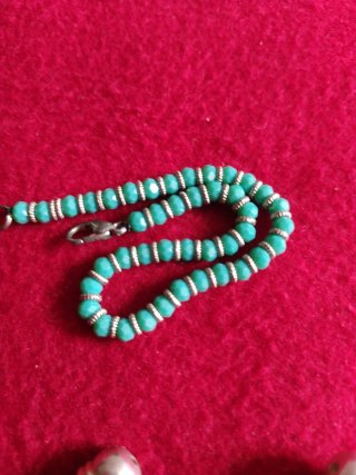 Set 2 Bracciali Bigiotteria Argento e Turchese