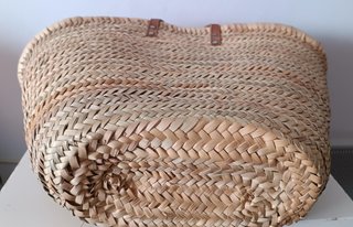 Cesta Mimbre Grande Asas Cuero