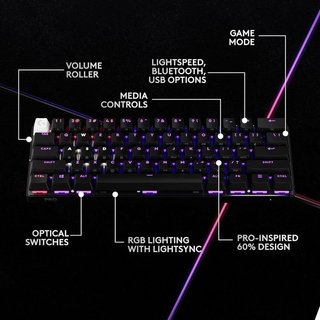 Teclado 60% Logitech G PRO X Lightspeed NUEVO