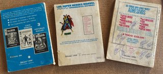 3 Comics Marvel vintage 20x15. Tapa dura.