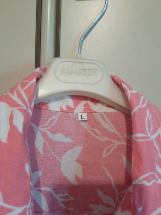 Camicia floreale rosa manica corta