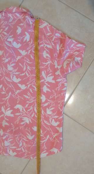 Camicia floreale rosa manica corta