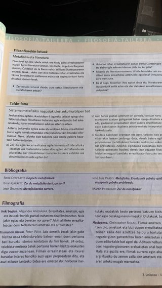 Libro Filosofía Bachillerato 1 Vicens Vives
