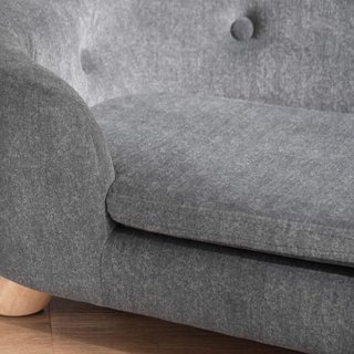 Cama para Perros de Tamaño Pequeño, Sofá para Perros de Interior con Cojín, 70X47X30Cm, Gris Antracita