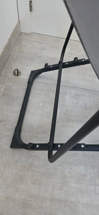 Silla reclinable plegable gris
