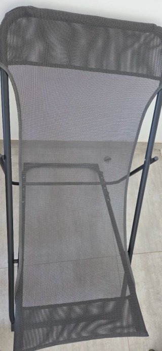 Silla reclinable plegable gris